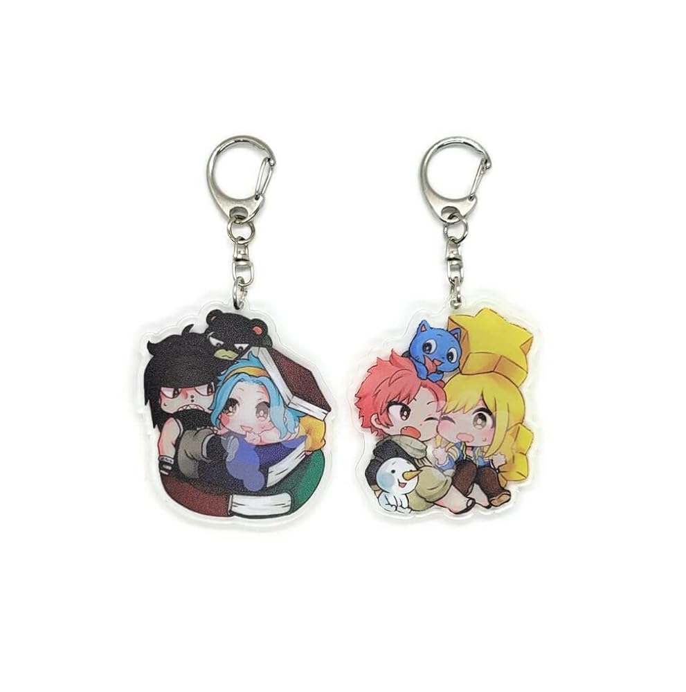 ナツ・ドラグニル&ルーシィ・ハートフィリア キーホルダーセット Amazon.co.jp: 鍵 フェアリーテイル ルーシー キーホルダー
